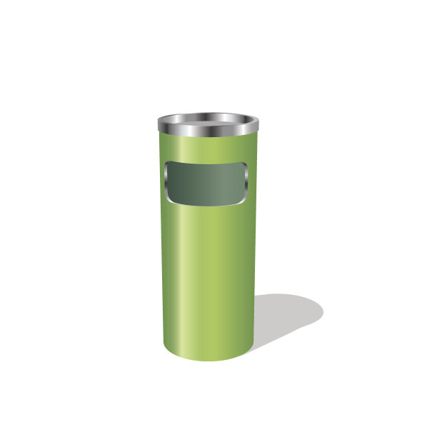 垃圾桶。孤立在白色背景上。矢量插图。图片下载