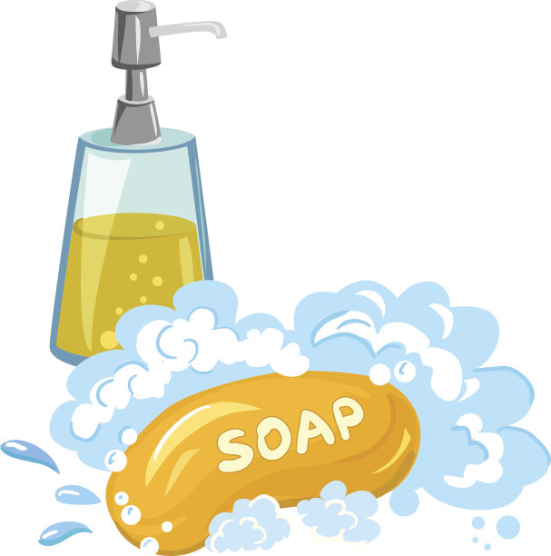 肥皂泡沫，沐浴露，隔离图片下载