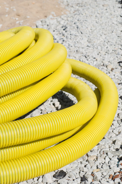 柔性波纹塑料管在施工现场图片下载