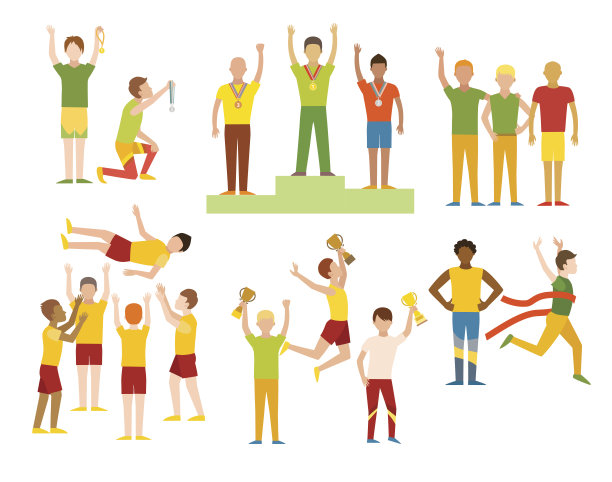 优胜者与优胜者，成功竞逐体育奖项品格平图片下载