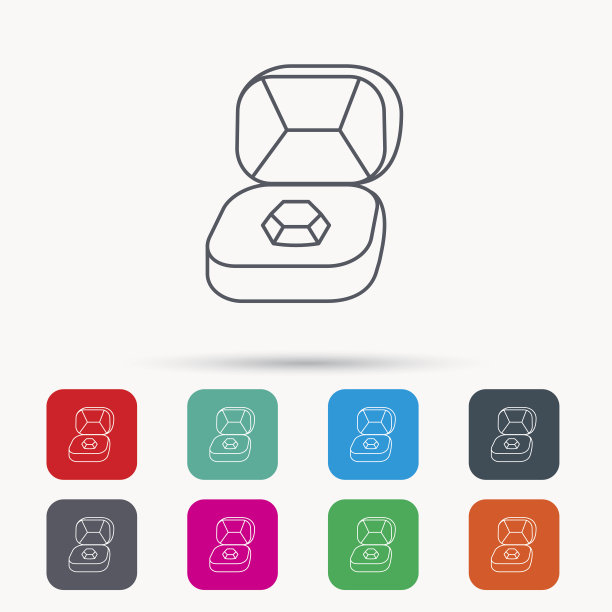 灿烂的珠宝图标。参与的迹象。图片下载