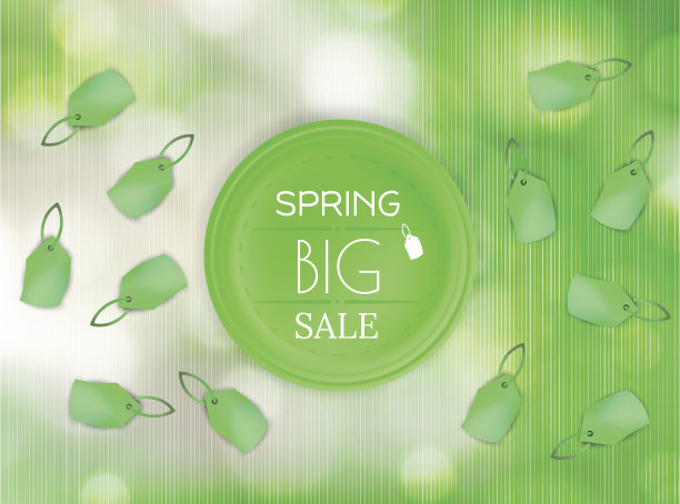 春季销售矢量背景图片下载