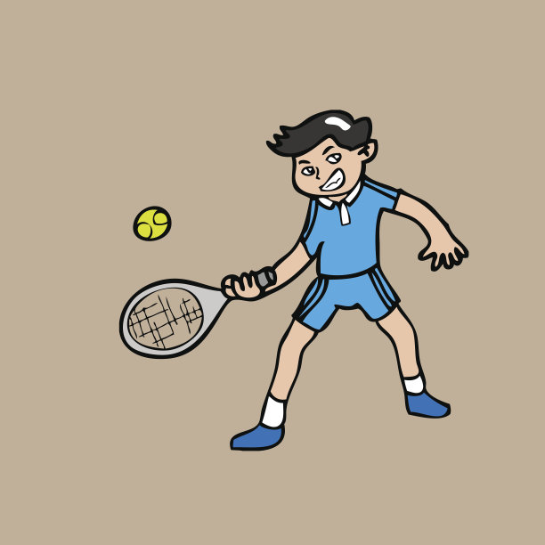 商人打网球运动服装图片下载