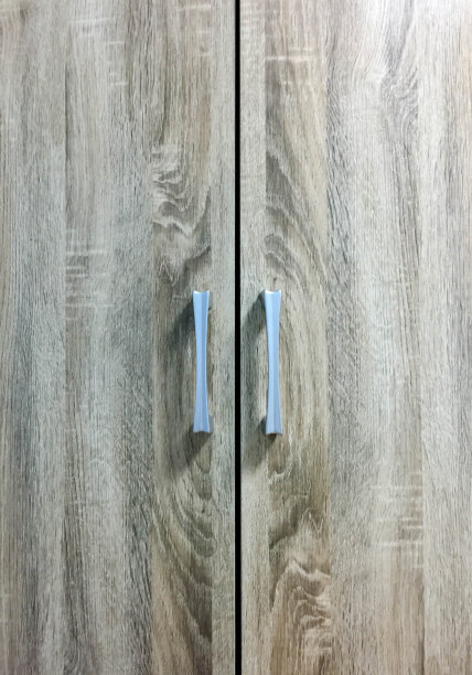 木制的橱柜门，人造的。图片下载