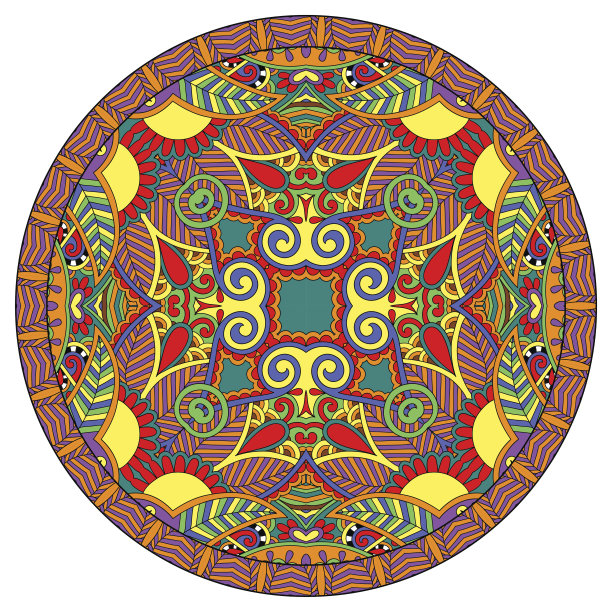 圆盘模板装饰设计图片下载