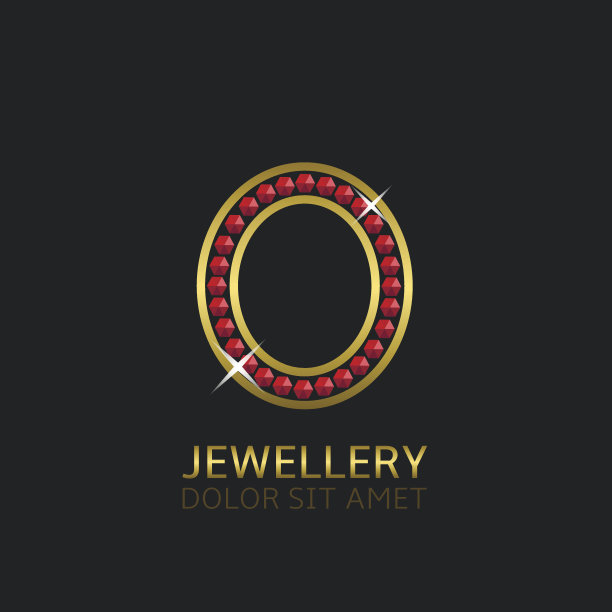 金色的字母O图片下载