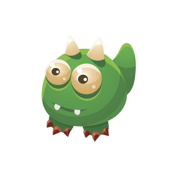 绿色无翼梦幻友好宠物龙幻想虚构怪物收集图片下载