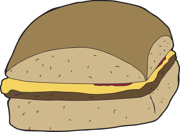 广场汉堡卡通图片下载