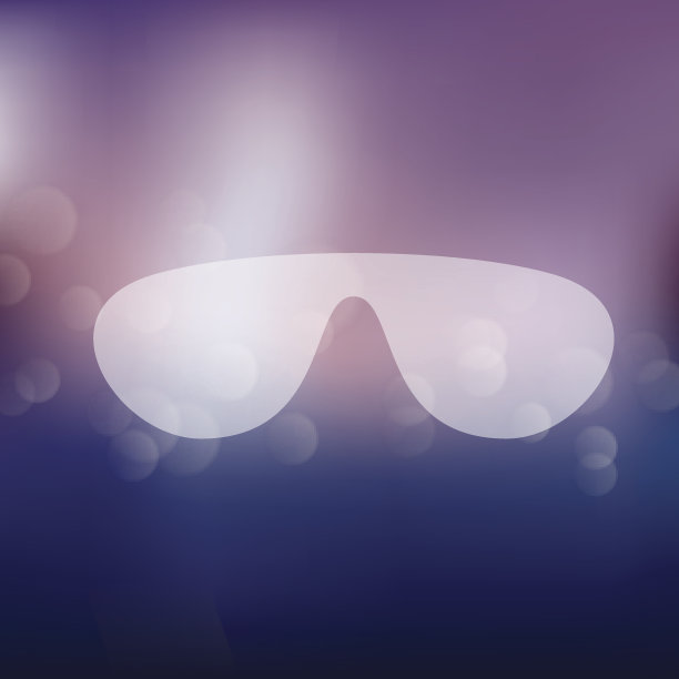 太阳镜图标在模糊的背景图片下载