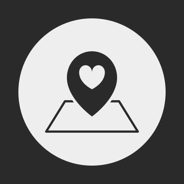 爱的位置图标图片下载