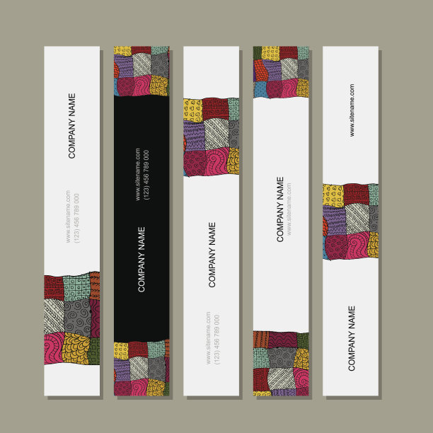 收集名片，拼布地毯设计图片下载