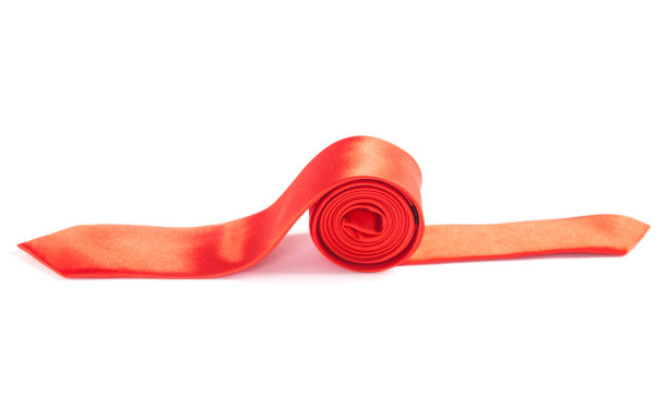 背景孤立的办公室职员的红领带图片下载