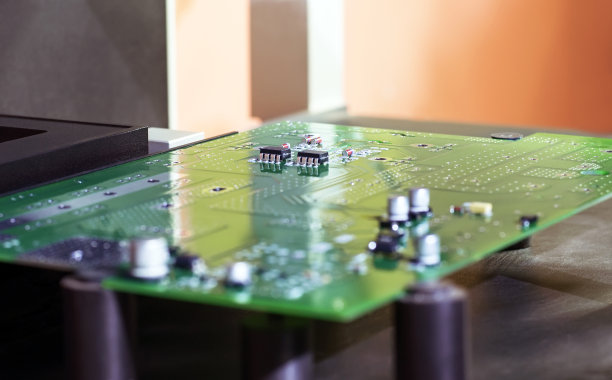 带有电子元件的电路板图片下载