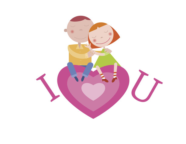 情人节情侣对心图片下载