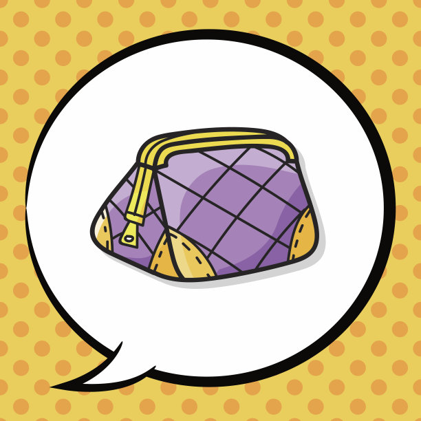 化妆包涂鸦，演讲泡泡图片下载