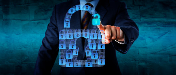 打开安全应用程序的虚拟锁部分图片下载