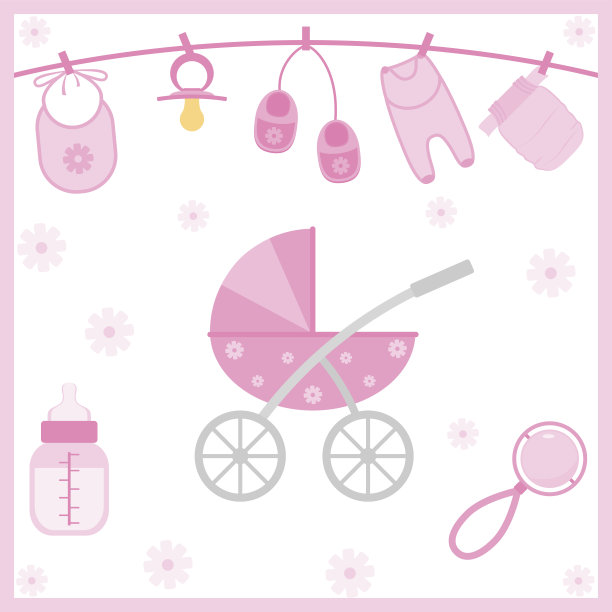 婴儿淋浴对象图片下载