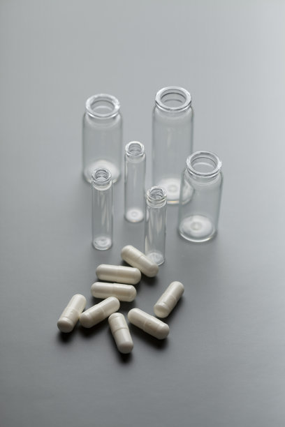 胶囊和玻璃容器图片下载