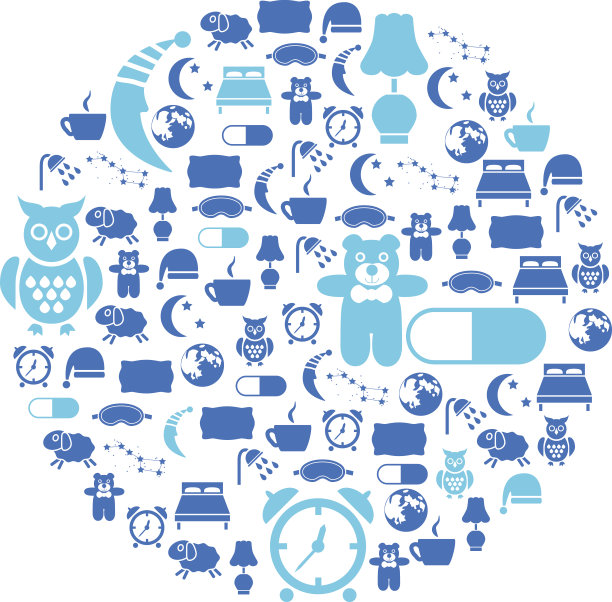 圆圈中的睡眠图标图片下载