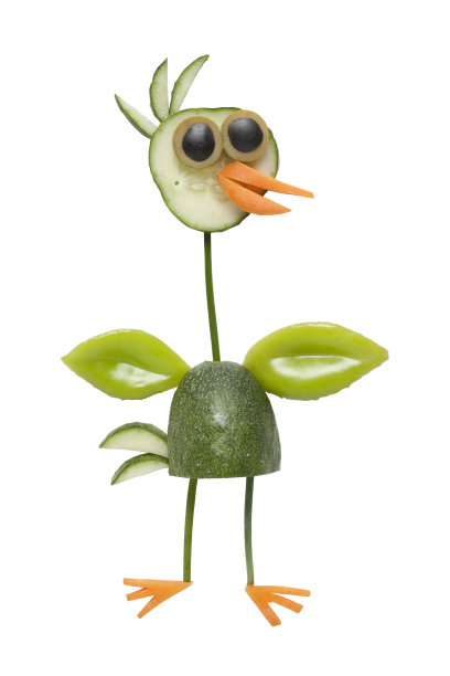 有趣的蔬菜鸟图片下载