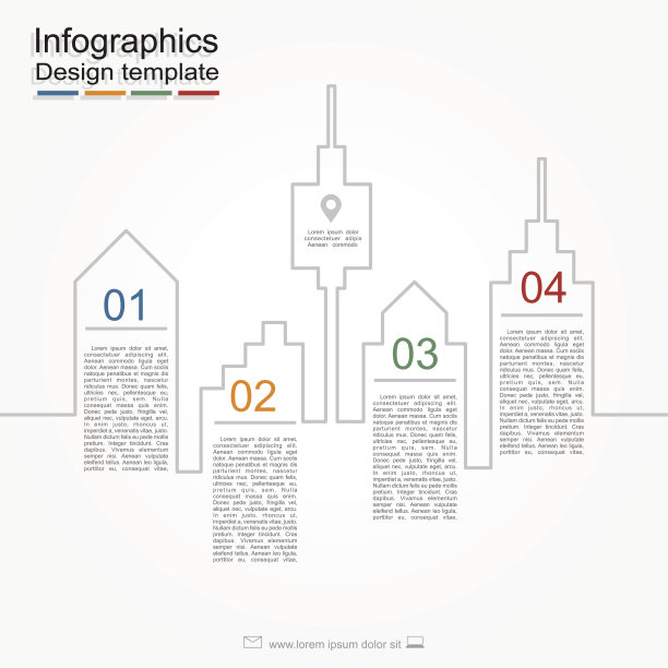 信息图表报告模板。矢量图图片下载