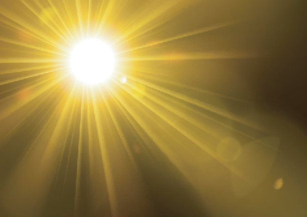 金色的灯光闪耀着镜头光晕的背景图片下载