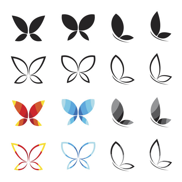 蝴蝶向量群图片下载