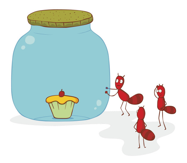 蚂蚁和蛋糕图片下载