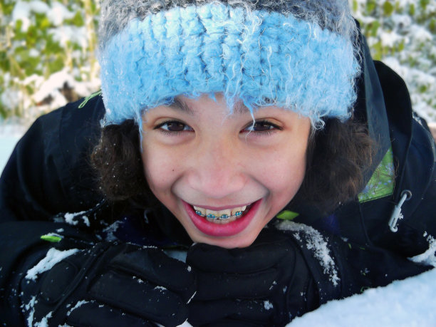 雪的微笑靠近图片下载