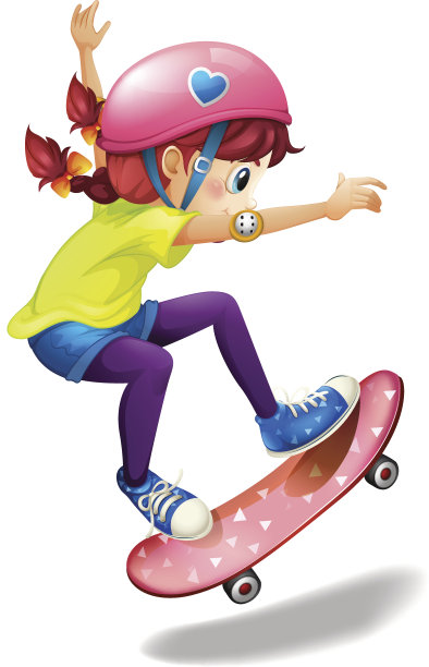 年轻女子滑冰图片下载