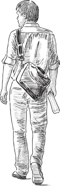 大步的人图片下载