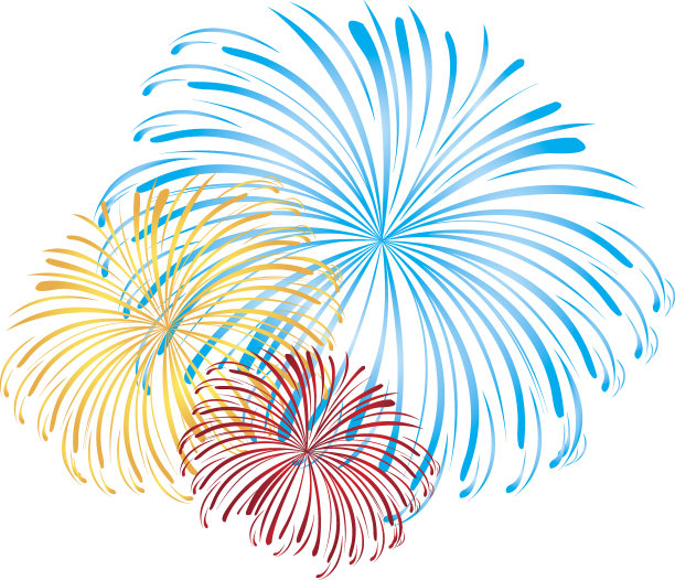 烟花向量素材图片