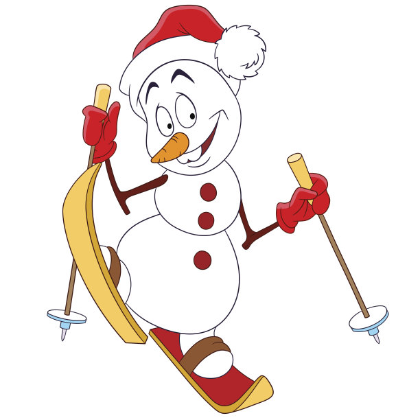 可爱的快乐的雪人图片下载