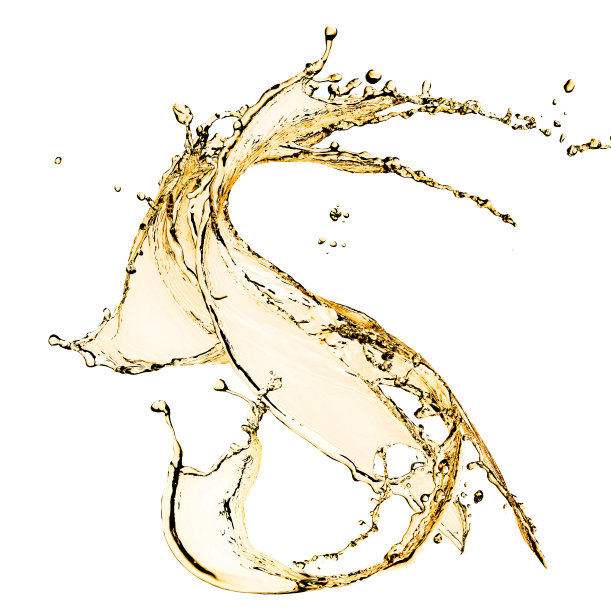 液体飞溅在白色背景上图片下载