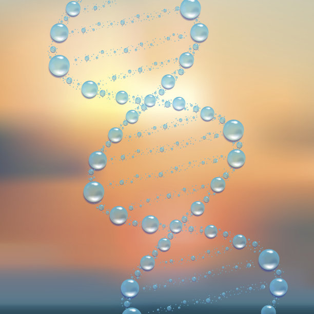 DNA分子的背景。矢量插图。图片下载