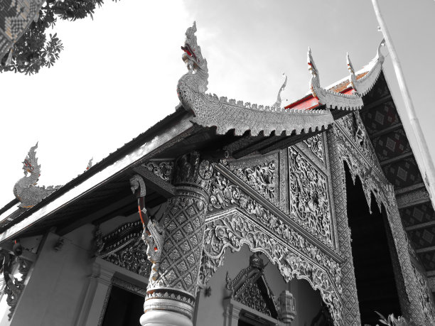 Wat Prasingh屋顶细节图片下载