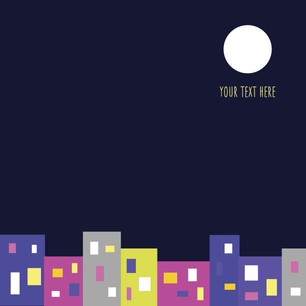 夜晚的城市背景图片下载