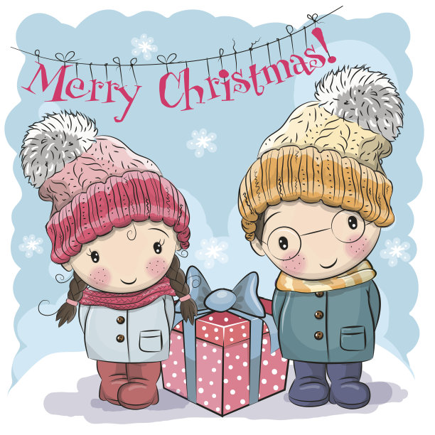 可爱的男孩和女孩图片下载