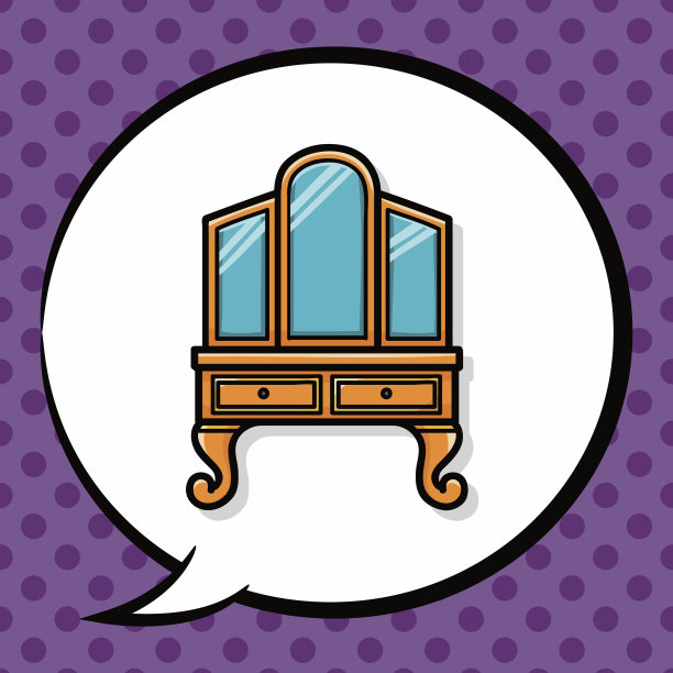 橱柜里的涂鸦，演讲泡泡图片下载