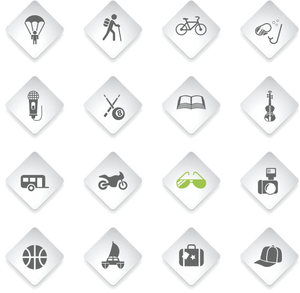 生活方式的图标集图片下载