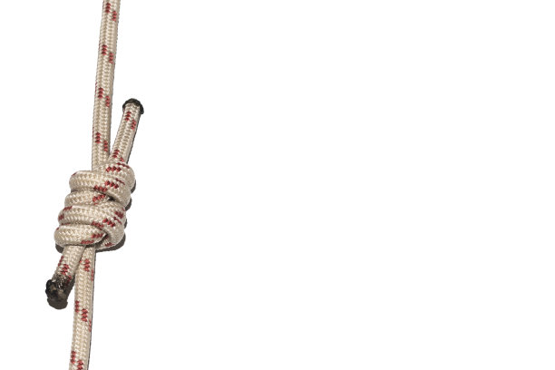 结串葡萄在绳子上孤立白色背景图片下载