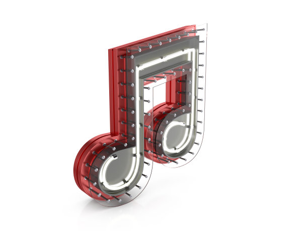 霓虹音符符号图片下载