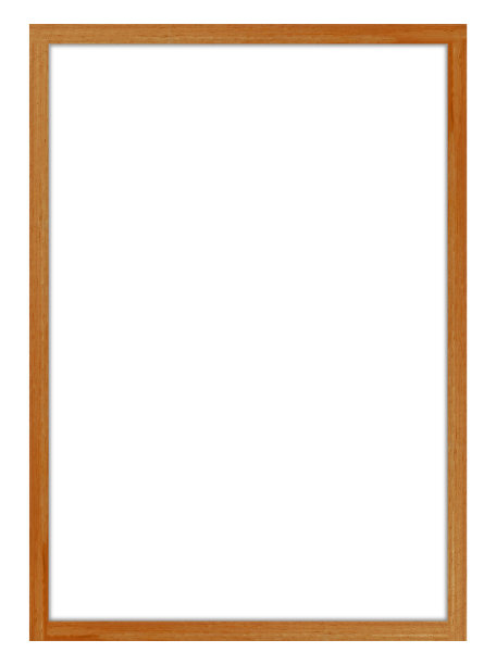 照片框架孤立在白色背景与剪辑路径图片下载