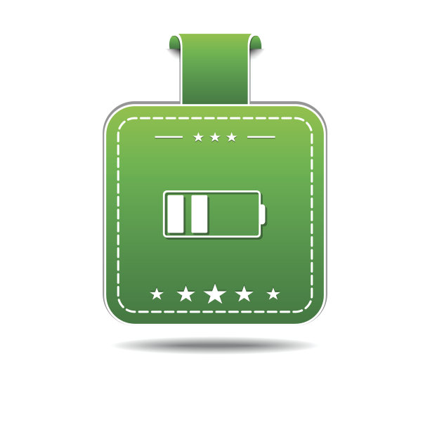 电池绿色矢量图标设计图片下载
