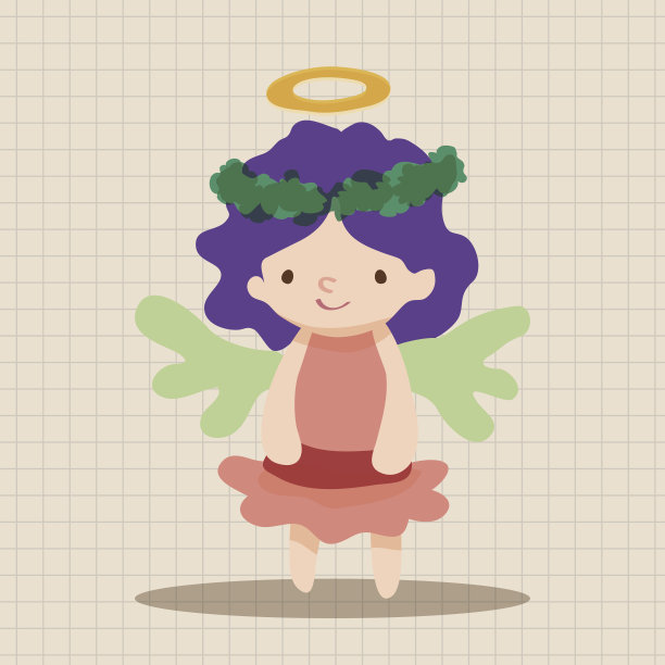 天使卡通设计元素向量图片下载