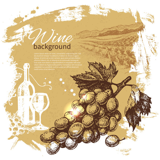 葡萄酒年份背景图片下载