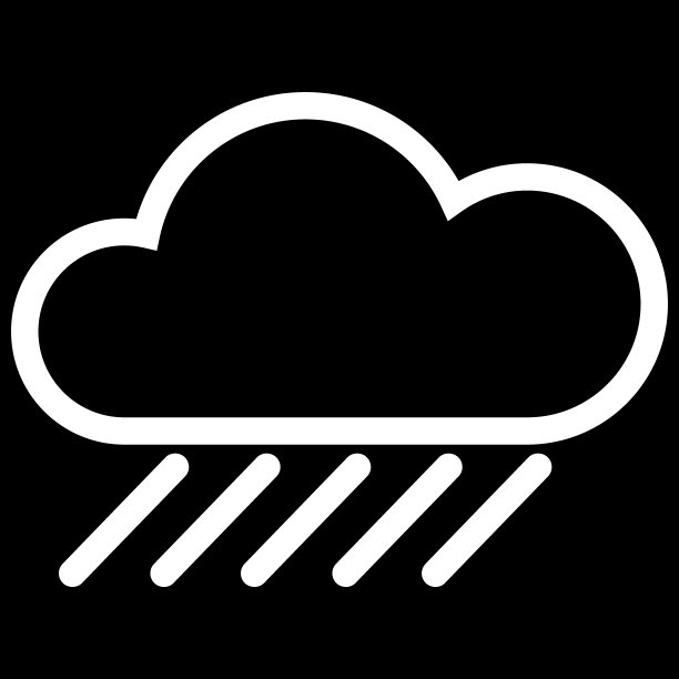 天气网页图标与云和雨图片下载