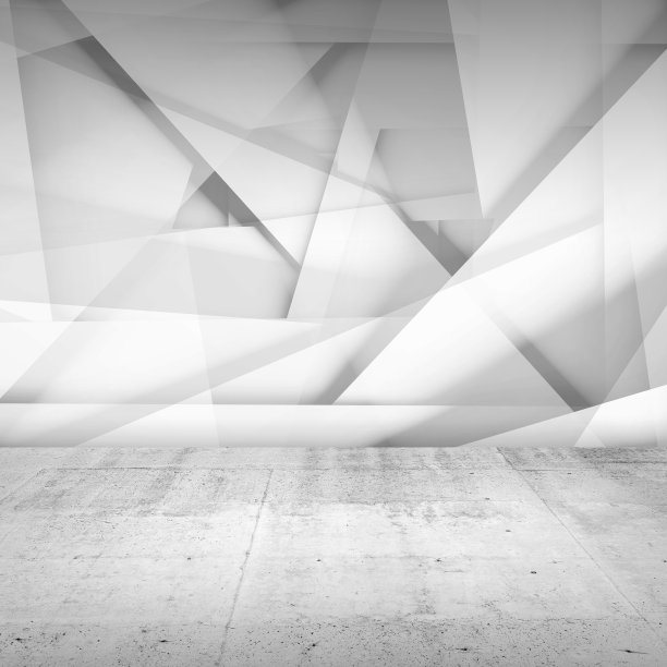 抽象空旷的室内背景，白色的房间图片下载