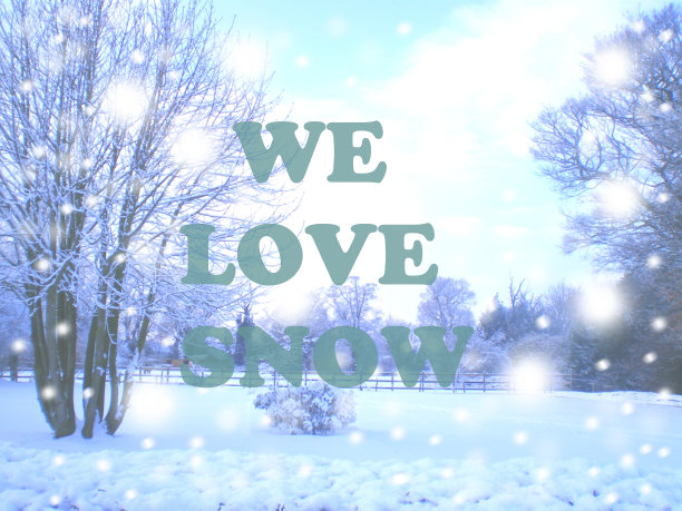 我们爱雪的冬天背景图片下载