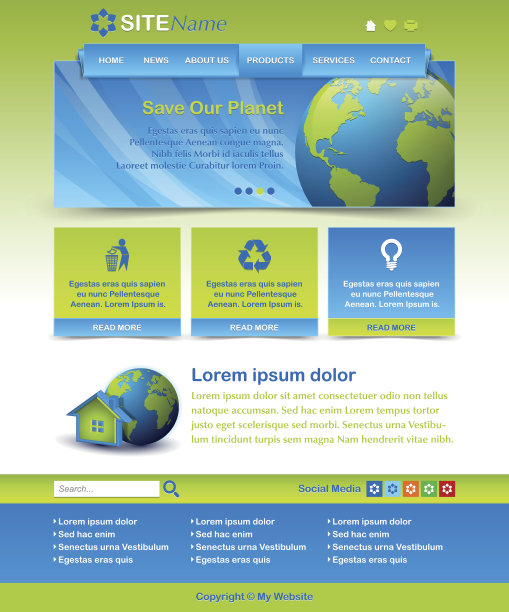 网站模板布局图片下载